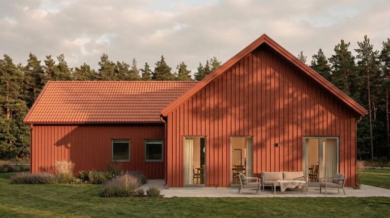 Rött trähus
