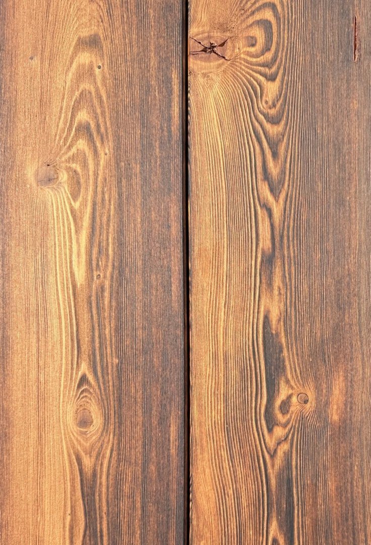 Träpanel, närbild